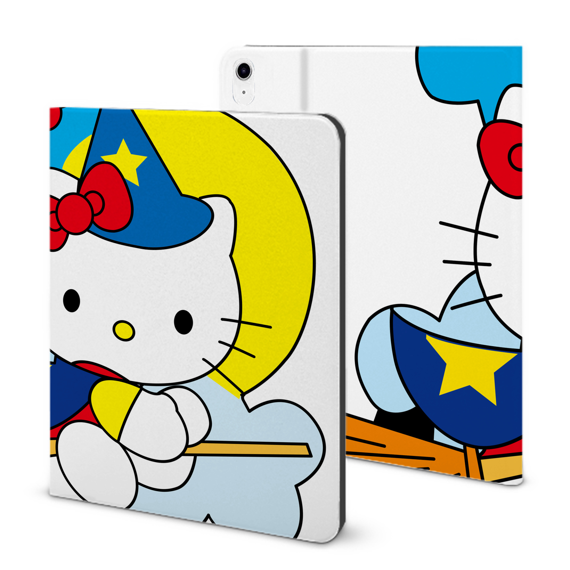 （画像用） Hello Kitty ハローキティ IPad ケース ブック型 PUレザー TPU 耐衝撃 軽量 薄型 ペン収納なし 全面保護 IPad 各モデル対応